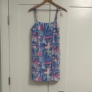Lilly Pulitzer Pink and Blue Mini Dress/Skort